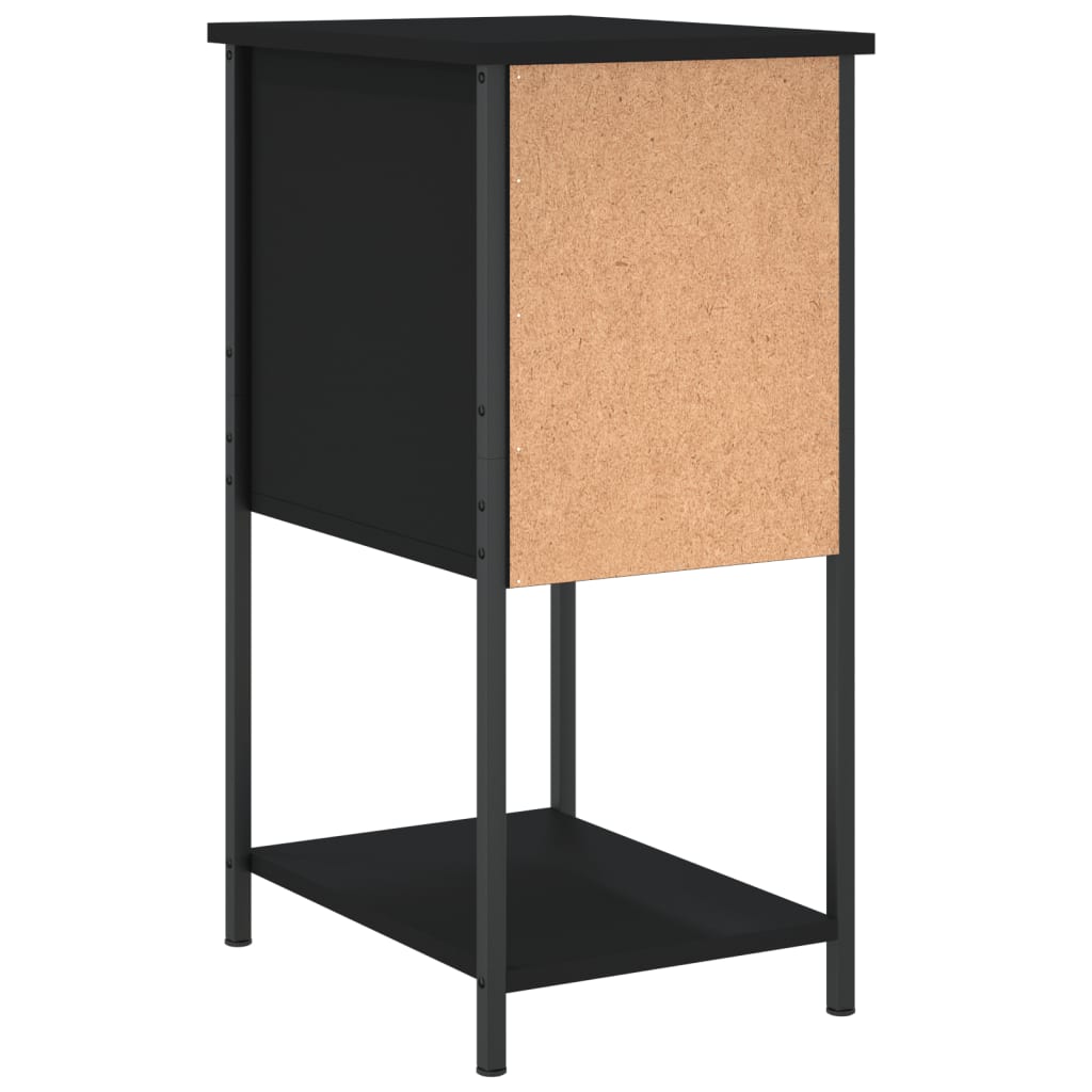 Bedside Cabinet Black 32x42x70 cm Engineered Wood