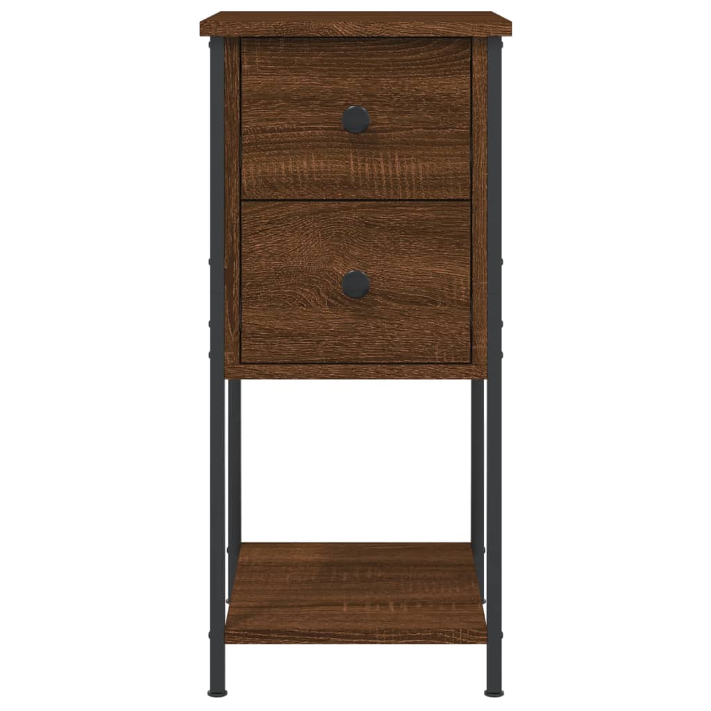 Bedside Cabinets 2 pcs Brown Oak 32x42x70 cm Engineered Wood