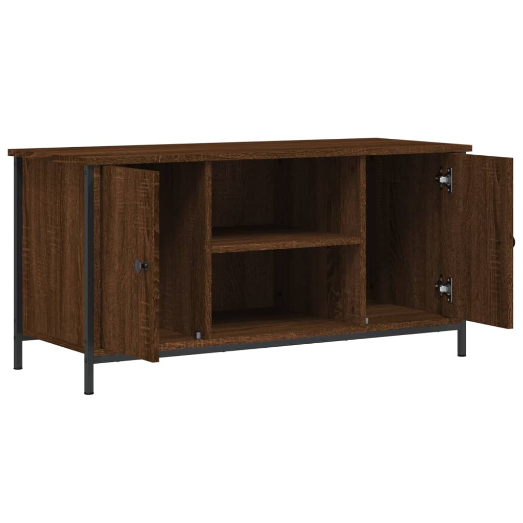 TV Cabinet Brown Oak 100x40x50 cm Engineered Wood