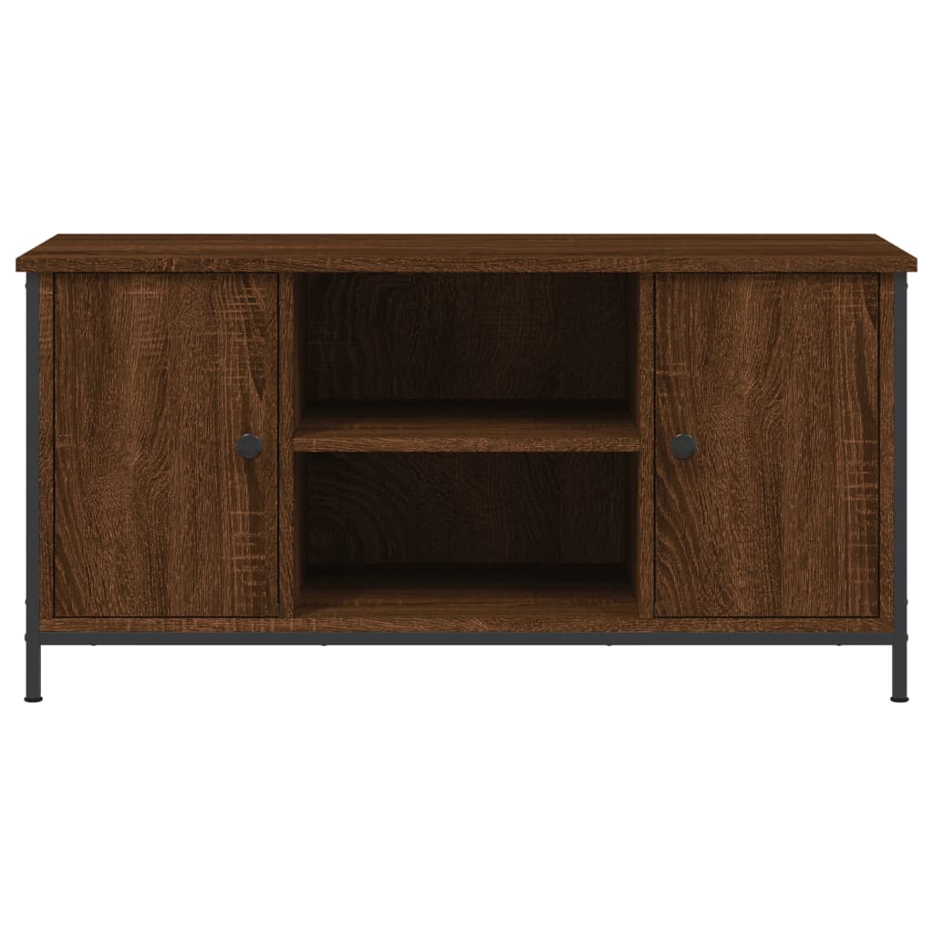 TV Cabinet Brown Oak 100x40x50 cm Engineered Wood