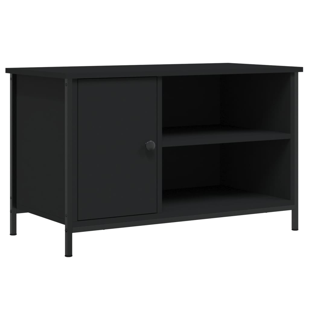 TV Cabinet Black 80x40x50 cm Engineered Wood