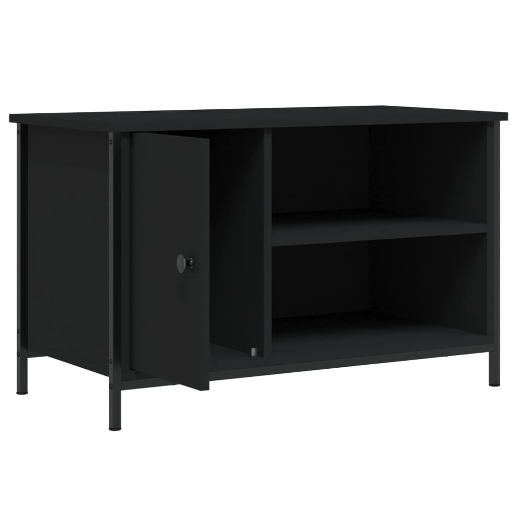 TV Cabinet Black 80x40x50 cm Engineered Wood