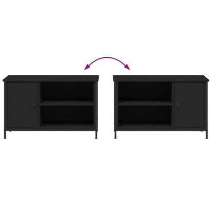 TV Cabinet Black 80x40x50 cm Engineered Wood