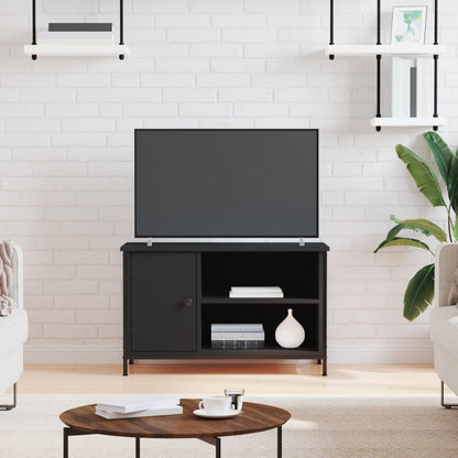 TV Cabinet Black 80x40x50 cm Engineered Wood