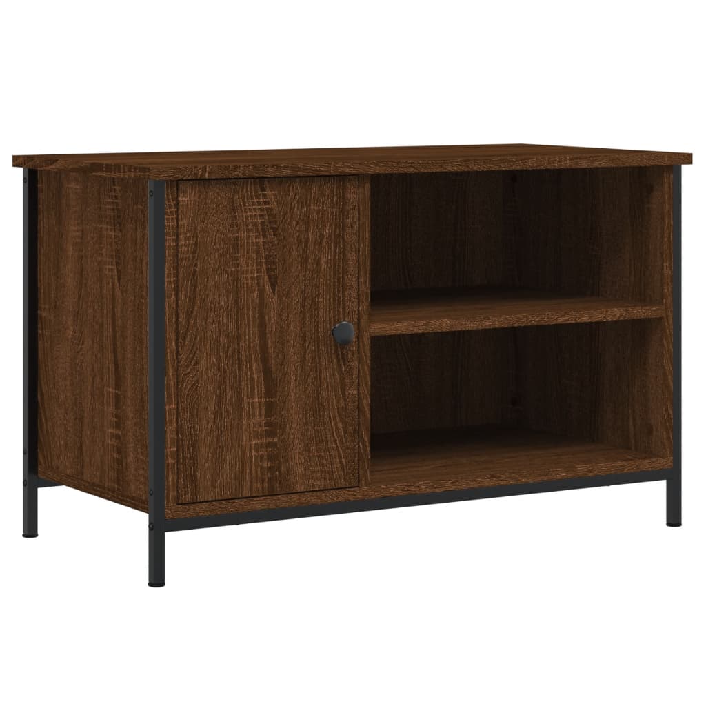 TV Cabinet Brown Oak 80x40x50 cm Engineered Wood