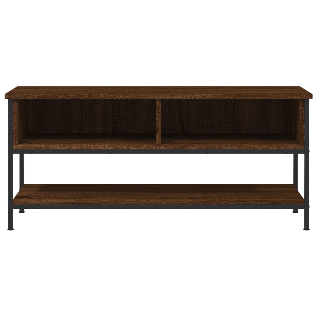 TV Cabinet Brown Oak 100x35x45 cm Engineered Wood