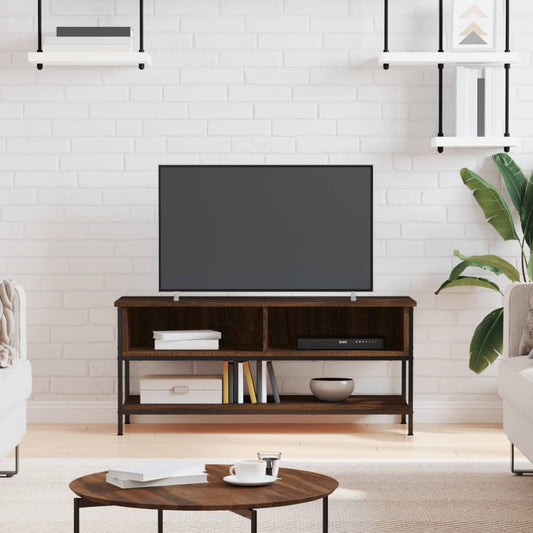 TV Cabinet Brown Oak 100x35x45 cm Engineered Wood