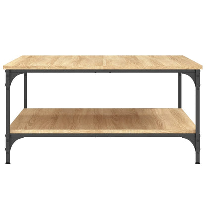 Coffee Table Sonoma Oak 80x80x40 cm Engineered Wood