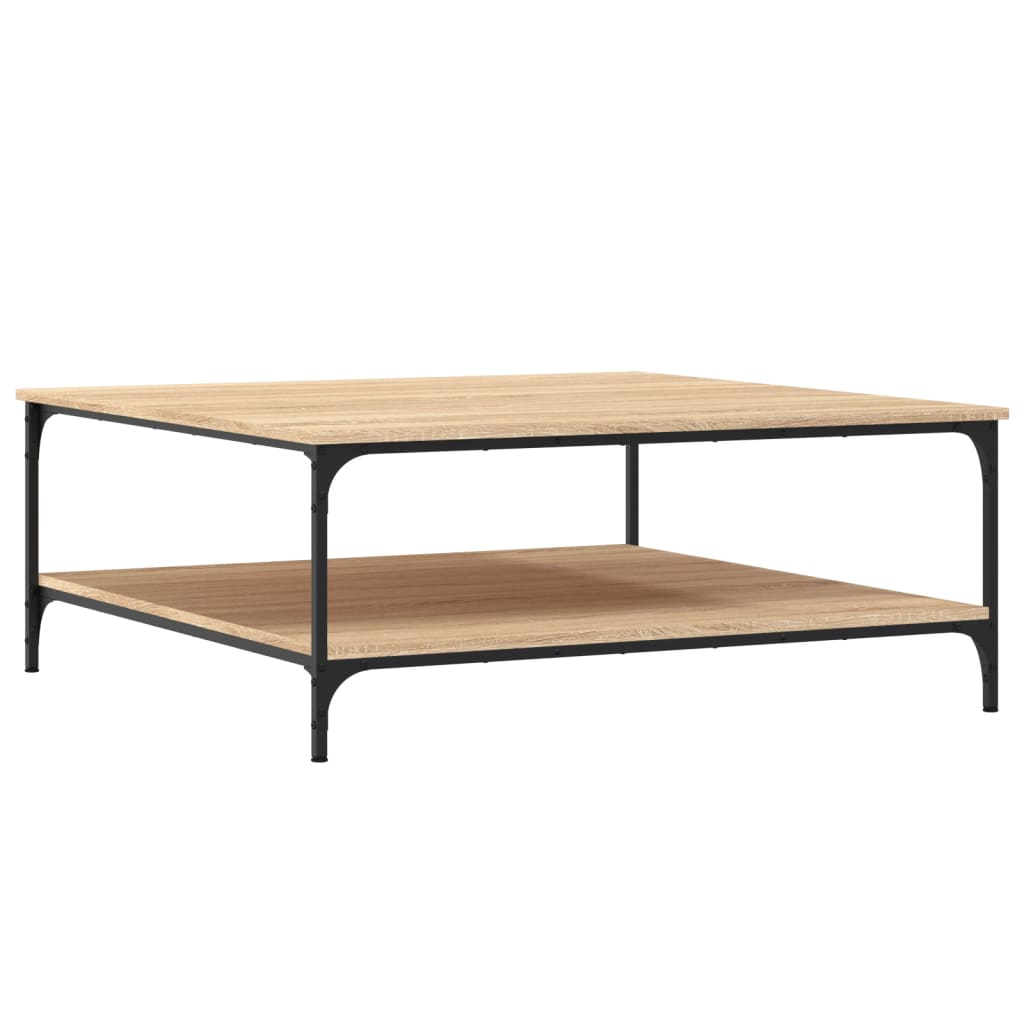 Coffee Table Sonoma Oak 100x100x40 cm Engineered Wood