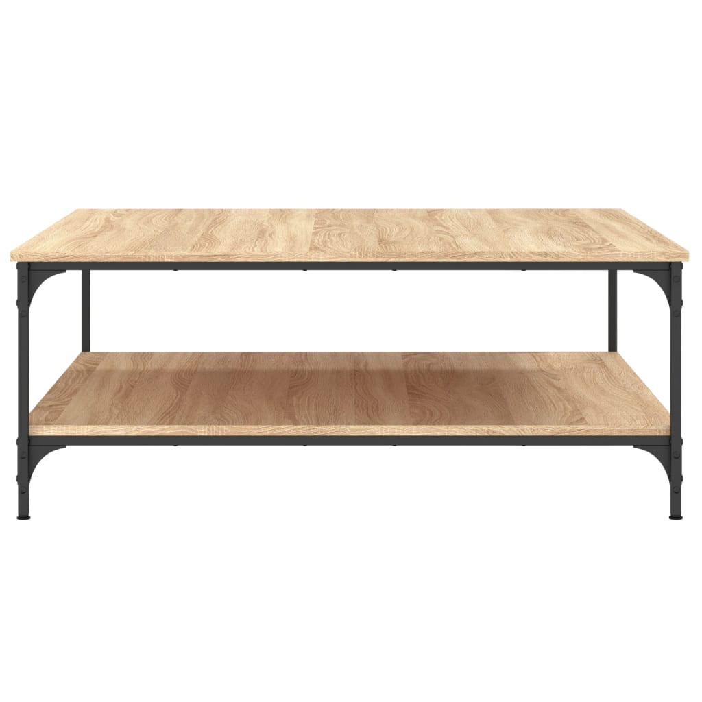 Coffee Table Sonoma Oak 100x100x40 cm Engineered Wood