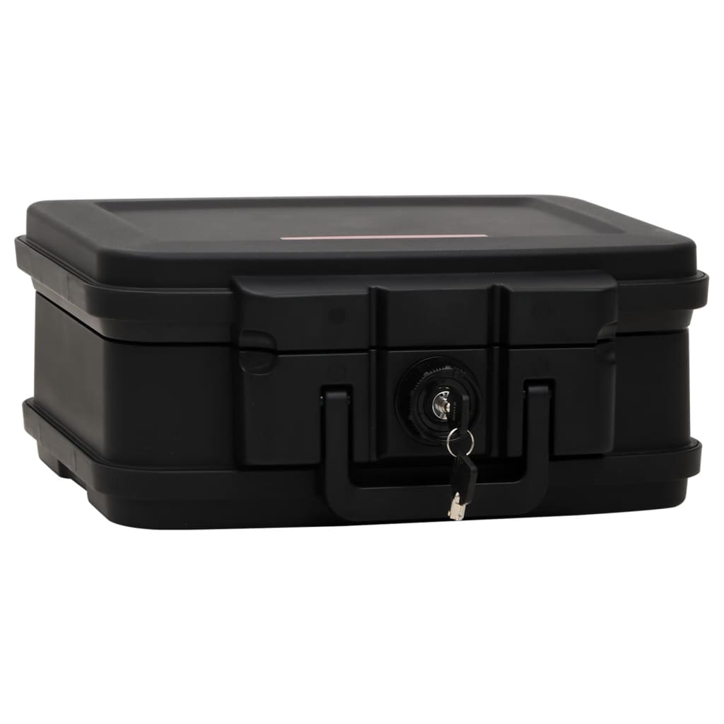 Safe Box Black 38x32.5x16.5 cm