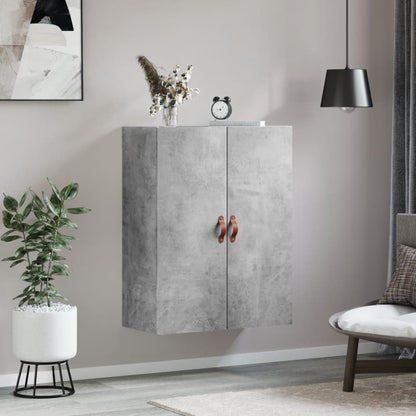 Wall Mounted Cabinet Concrete Grey 69.5x34x90 cm