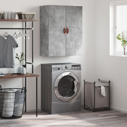 Wall Mounted Cabinet Concrete Grey 69.5x34x90 cm