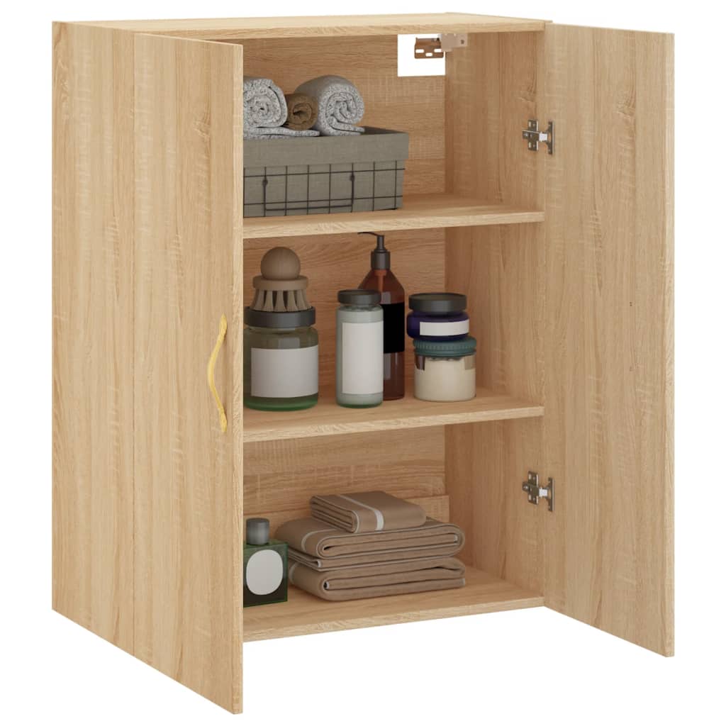 Wall Mounted Cabinet Sonoma Oak 69.5x34x90 cm