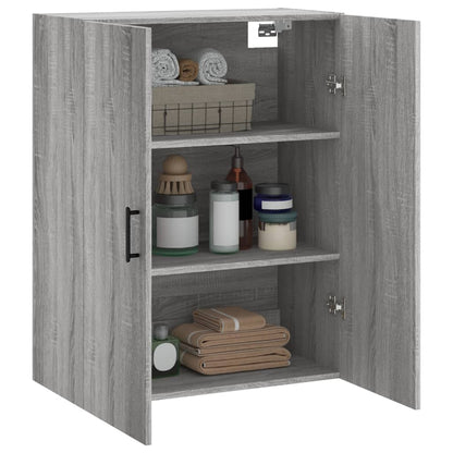 Wall Mounted Cabinet Grey Sonoma 69.5x34x90 cm