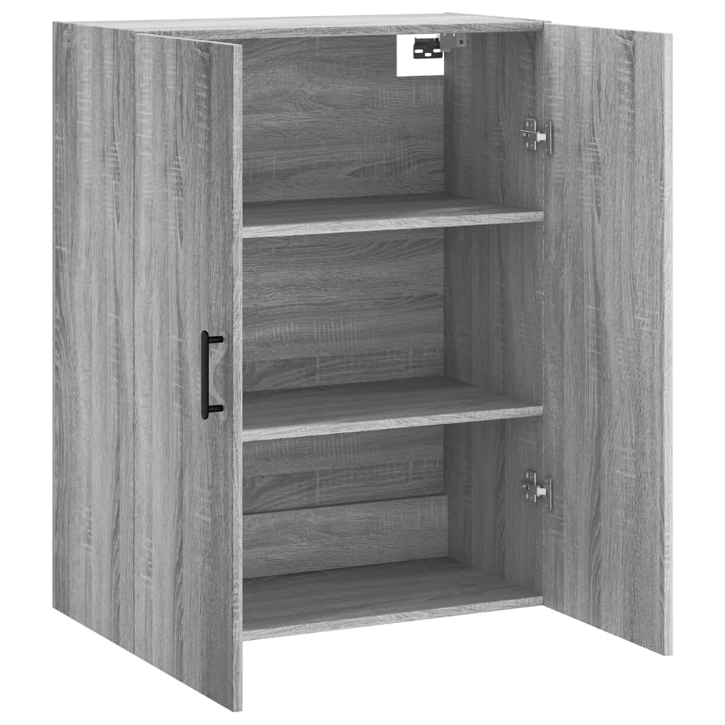 Wall Mounted Cabinet Grey Sonoma 69.5x34x90 cm