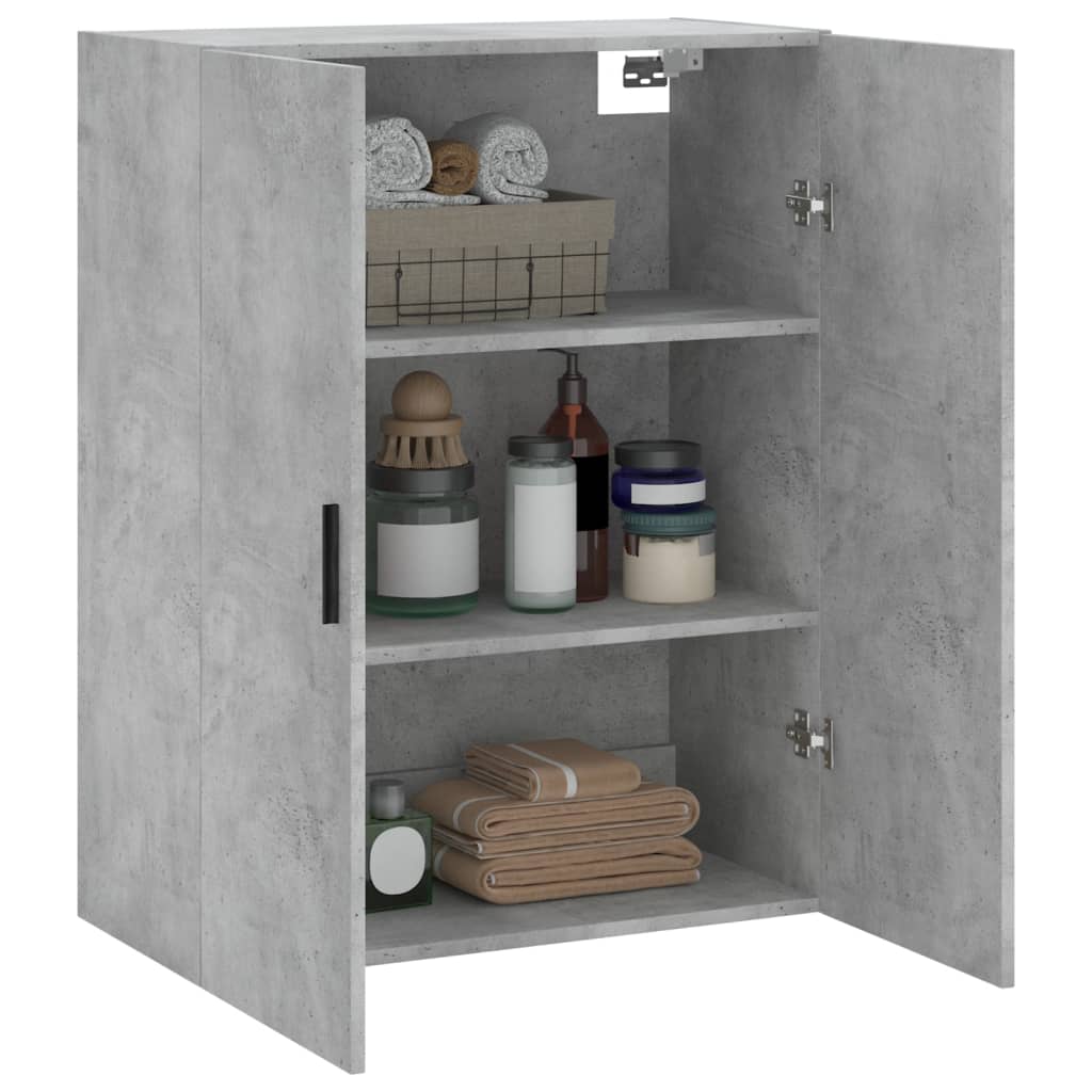 Wall Mounted Cabinet Concrete Grey 69.5x34x90 cm