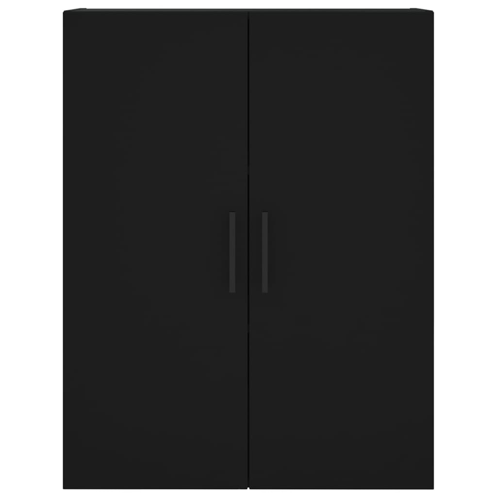 Wall Mounted Cabinet Black 69.5x34x90 cm