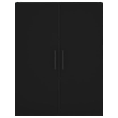 Wall Mounted Cabinet Black 69.5x34x90 cm