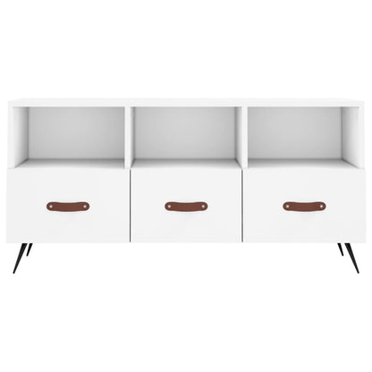 TV Cabinet White 102x36x50 cm Engineered Wood