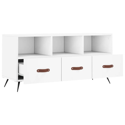 TV Cabinet White 102x36x50 cm Engineered Wood