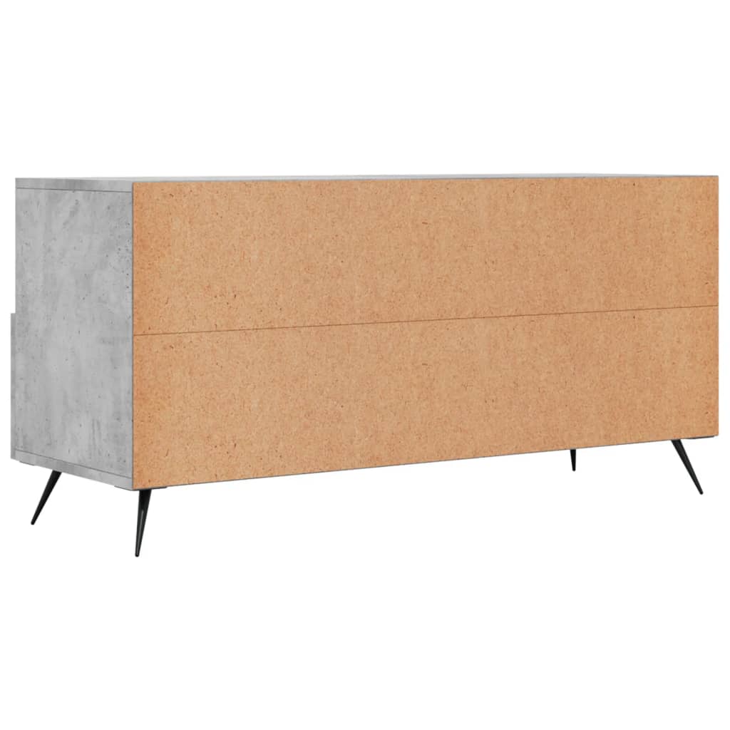 TV Cabinet Concrete Grey 102x36x50 cm Engineered Wood