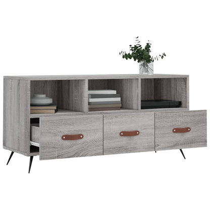 TV Cabinet Grey Sonoma 102x36x50 cm Engineered Wood