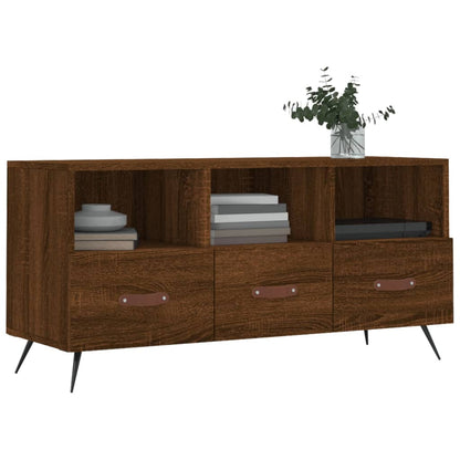 TV Cabinet Brown Oak 102x36x50 cm Engineered Wood