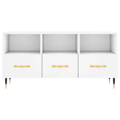 TV Cabinet White 102x36x50 cm Engineered Wood