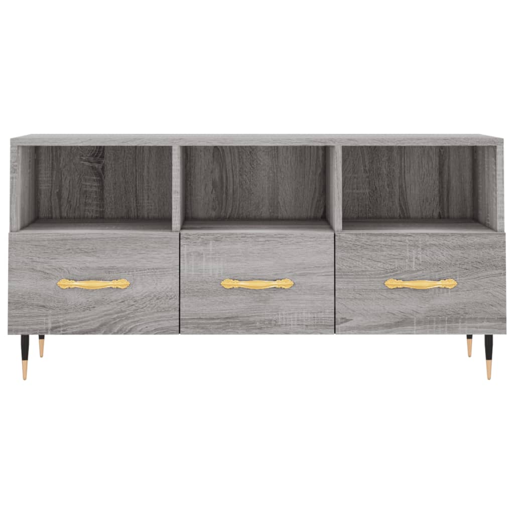 TV Cabinet Grey Sonoma 102x36x50 cm Engineered Wood