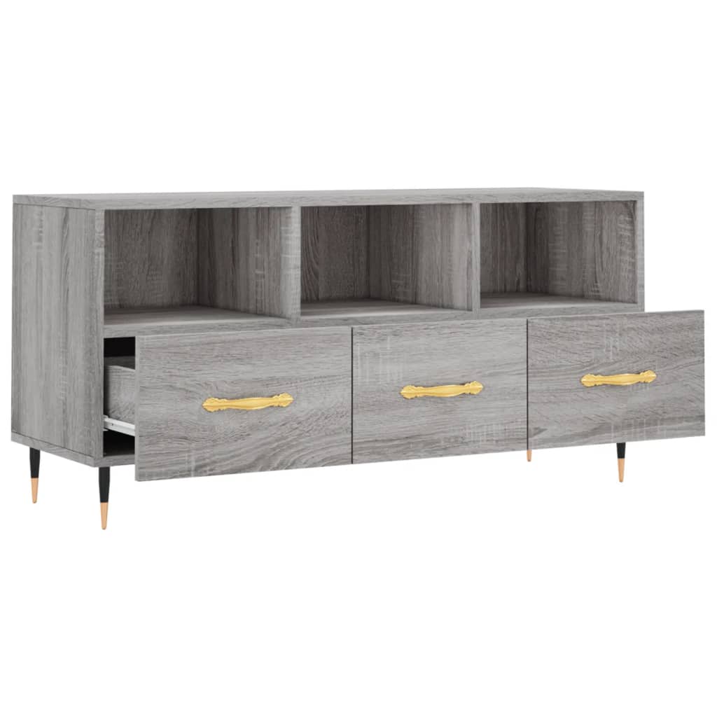 TV Cabinet Grey Sonoma 102x36x50 cm Engineered Wood