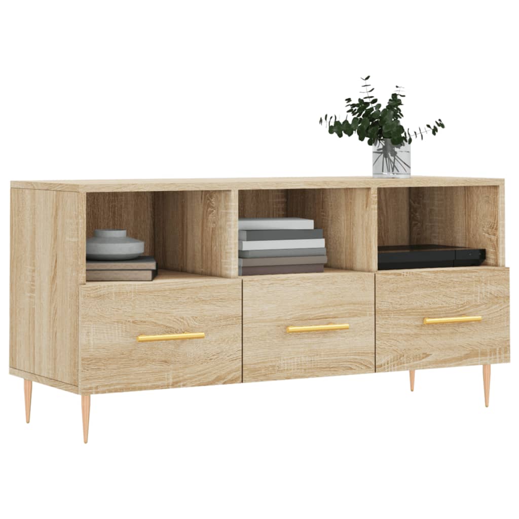 TV Cabinet Sonoma Oak 102x36x50 cm Engineered Wood