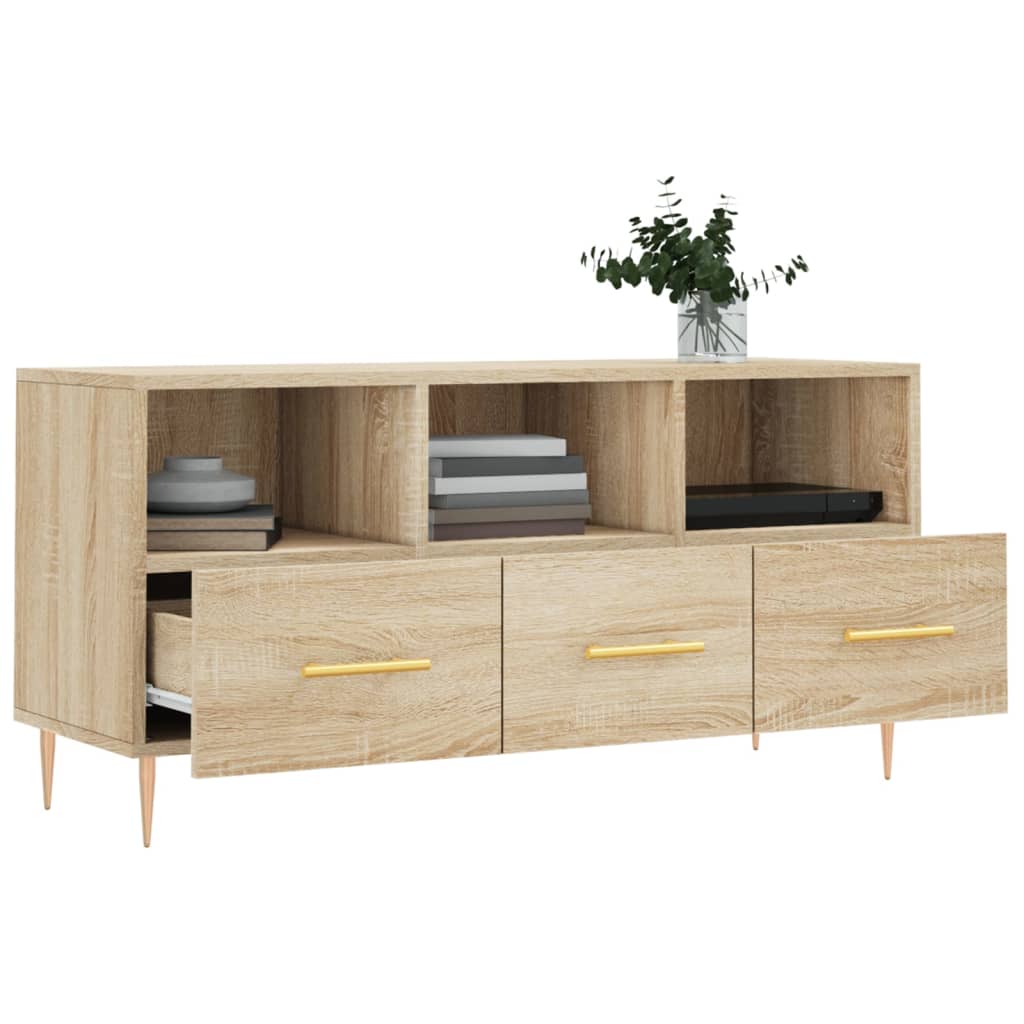 TV Cabinet Sonoma Oak 102x36x50 cm Engineered Wood