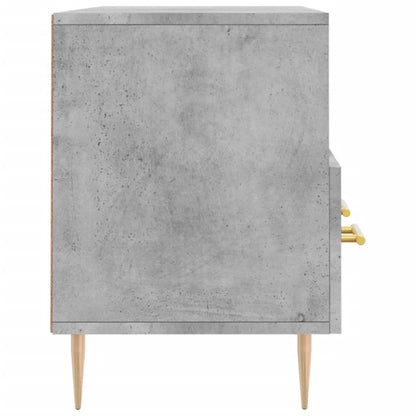 TV Cabinet Concrete Grey 102x36x50 cm Engineered Wood