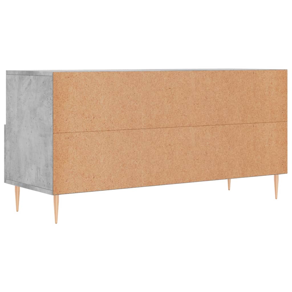 TV Cabinet Concrete Grey 102x36x50 cm Engineered Wood