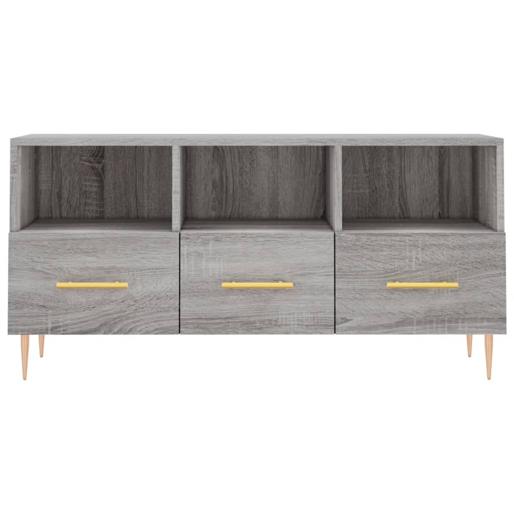 TV Cabinet Grey Sonoma 102x36x50 cm Engineered Wood