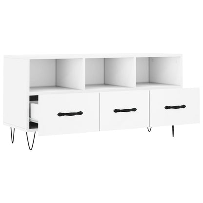 TV Cabinet White 102x36x50 cm Engineered Wood