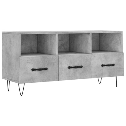 TV Cabinet Concrete Grey 102x36x50 cm Engineered Wood