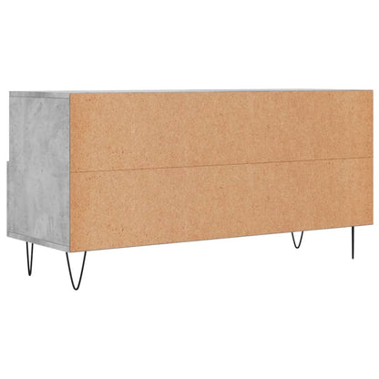 TV Cabinet Concrete Grey 102x36x50 cm Engineered Wood