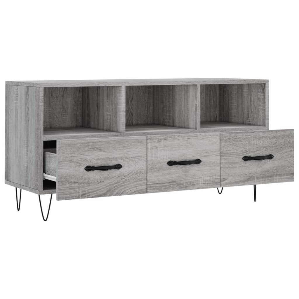 TV Cabinet Grey Sonoma 102x36x50 cm Engineered Wood