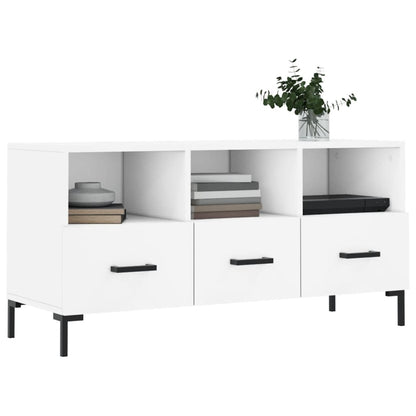 TV Cabinet White 102x36x50 cm Engineered Wood