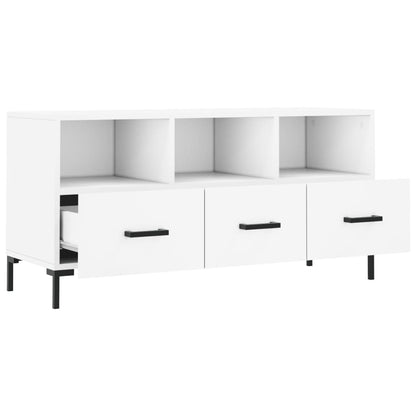 TV Cabinet White 102x36x50 cm Engineered Wood