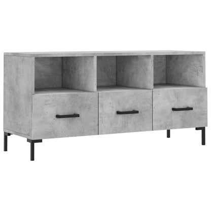 TV Cabinet Concrete Grey 102x36x50 cm Engineered Wood