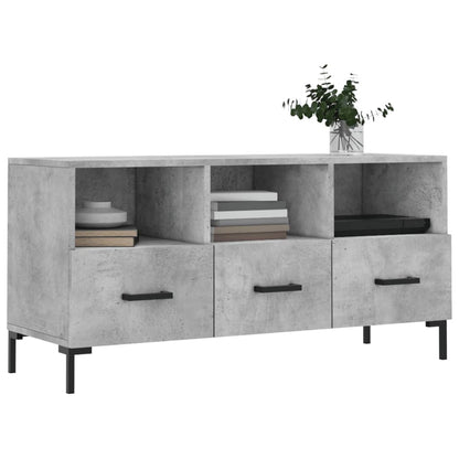 TV Cabinet Concrete Grey 102x36x50 cm Engineered Wood