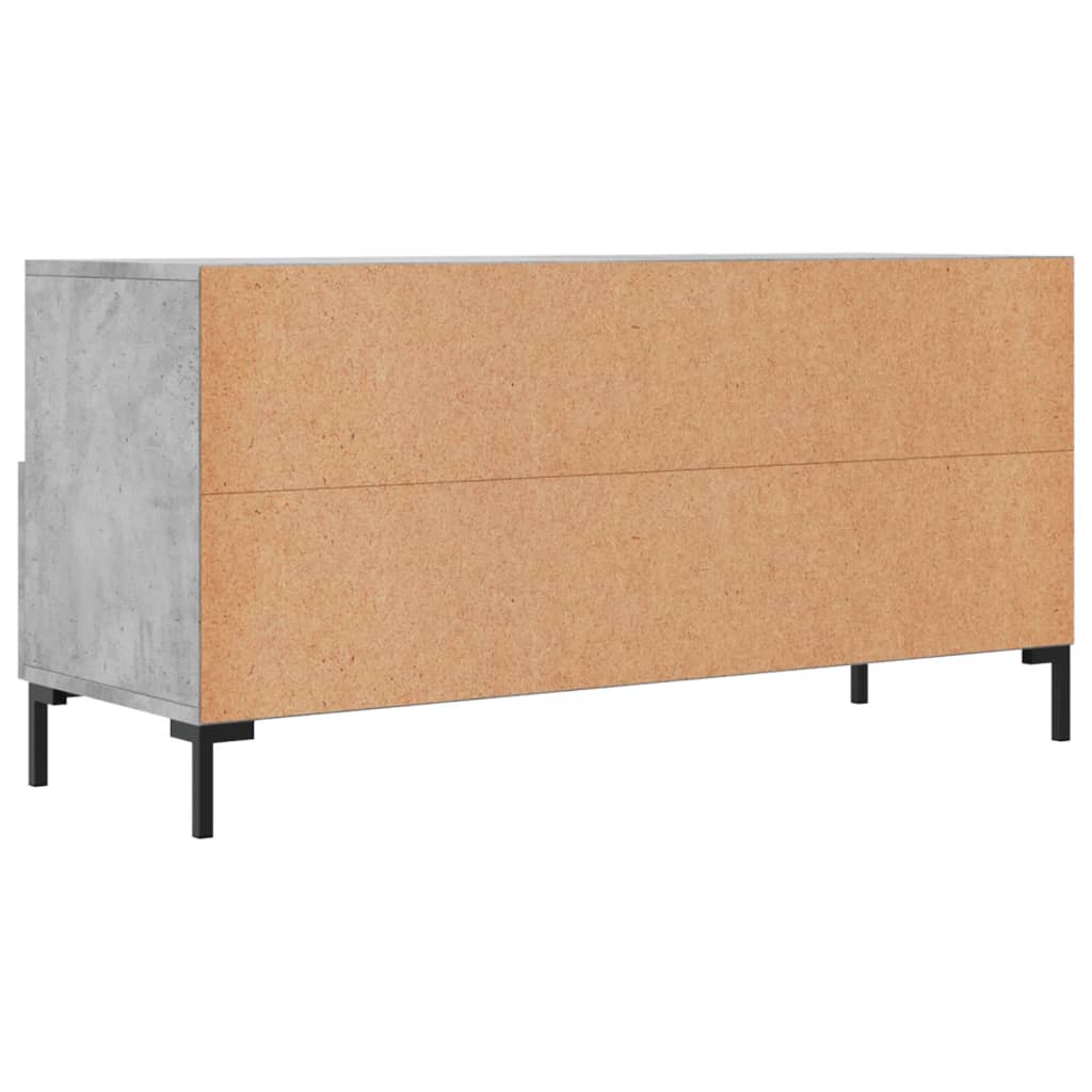 TV Cabinet Concrete Grey 102x36x50 cm Engineered Wood