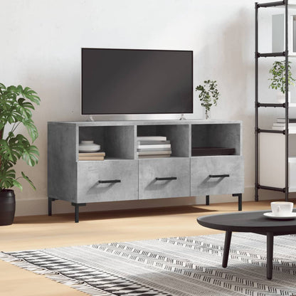 TV Cabinet Concrete Grey 102x36x50 cm Engineered Wood