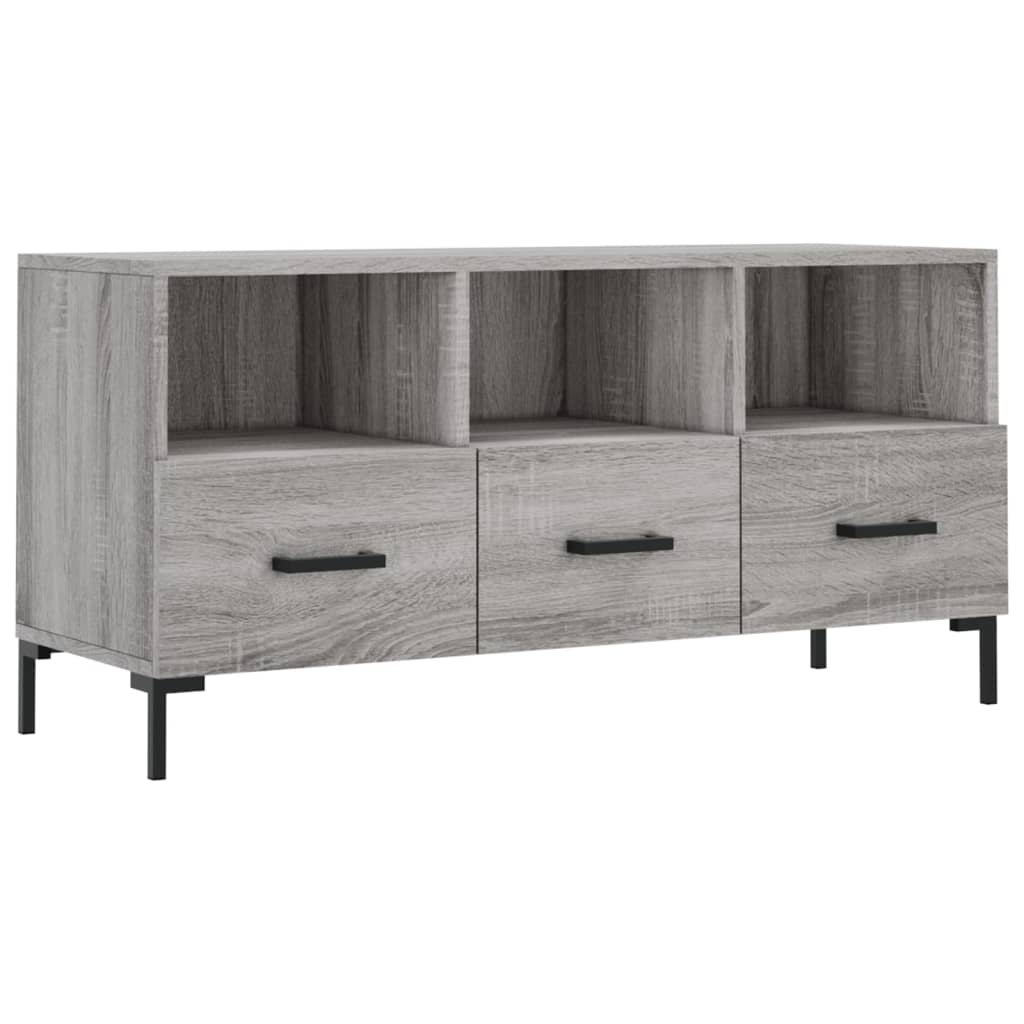 TV Cabinet Grey Sonoma 102x36x50 cm Engineered Wood