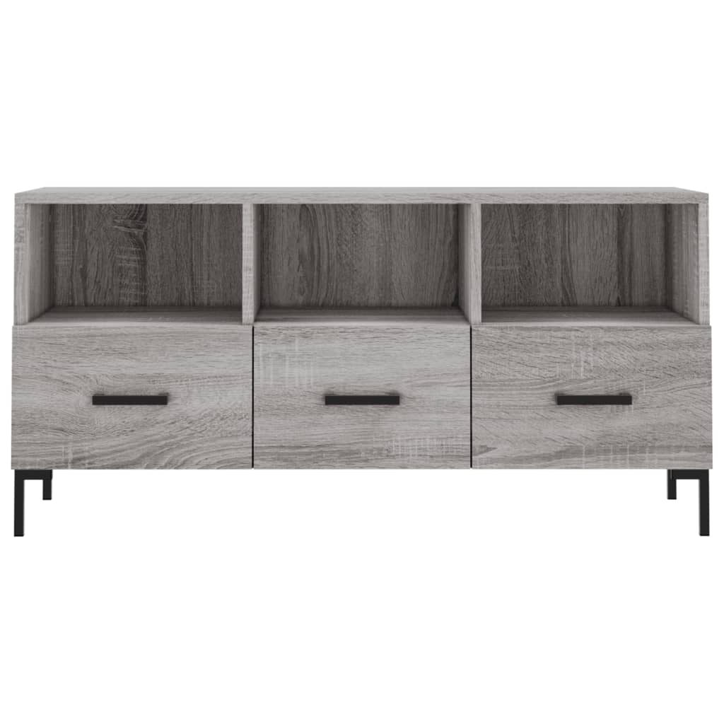 TV Cabinet Grey Sonoma 102x36x50 cm Engineered Wood