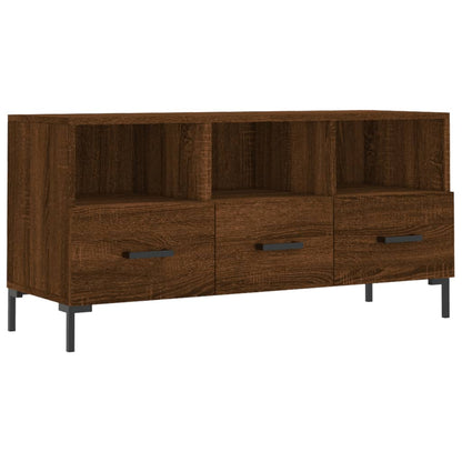 TV Cabinet Brown Oak 102x36x50 cm Engineered Wood