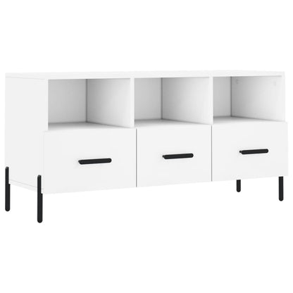 TV Cabinet White 102x36x50 cm Engineered Wood